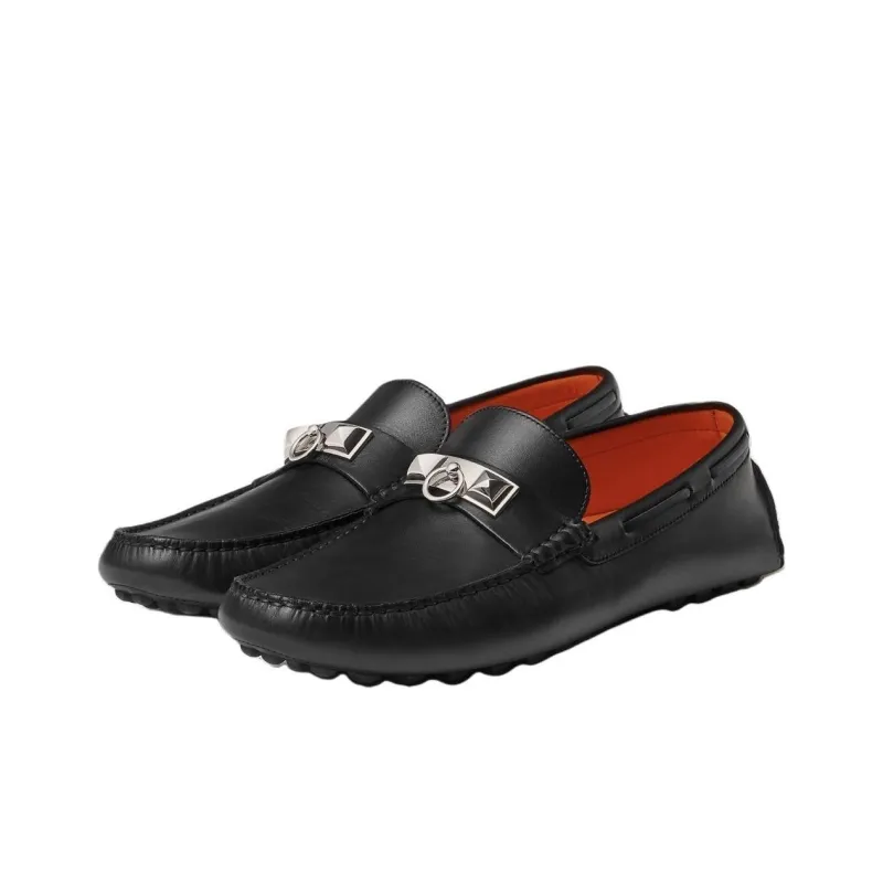 HERMES Men's Casual Shoes Men's Black-2