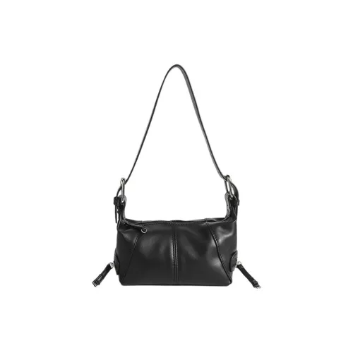 Carksky PU Crossbody Bag Shoulder Bag Women's Black/Ecru
