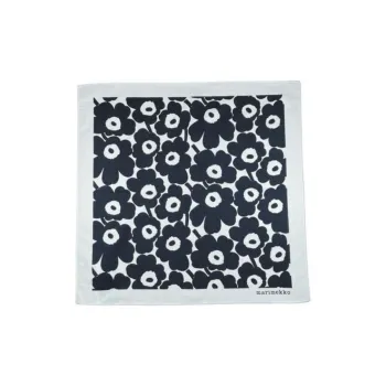 Marimekko Cotton Silk Scarves Unisex Black