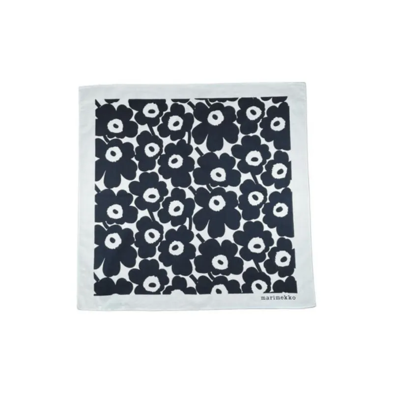 Marimekko Cotton Silk Scarves Unisex Black-0