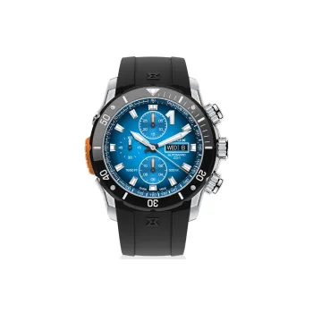 EDOX Men's Watches Watch Automatic Mechanical Movement Blue Dial