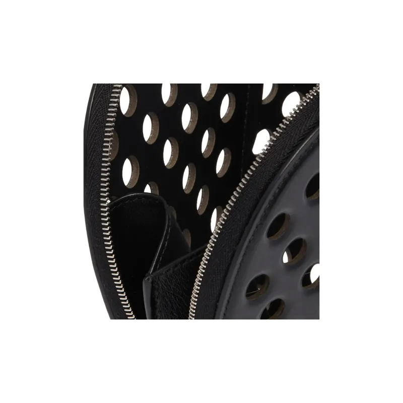 Alaia Le Cœur Perforated Detail Crossbody Bag-4