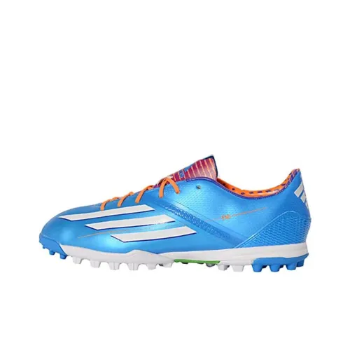 Adidas Anti-Slip And Wear-Resistant Lightweight Soccer Shoes Unisex Blue White