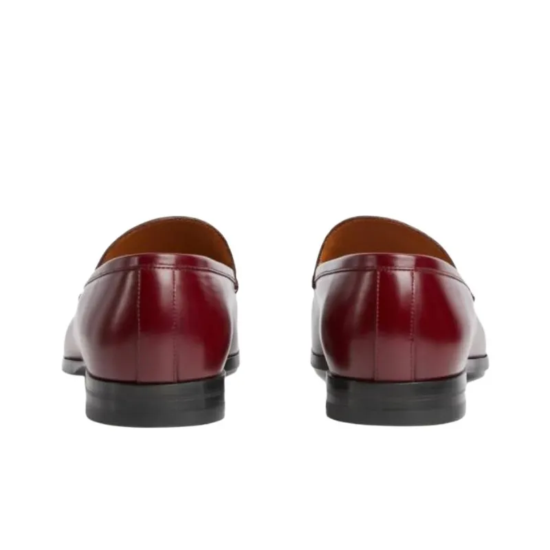 GUCCI Horsebit Loafers Men Red-4