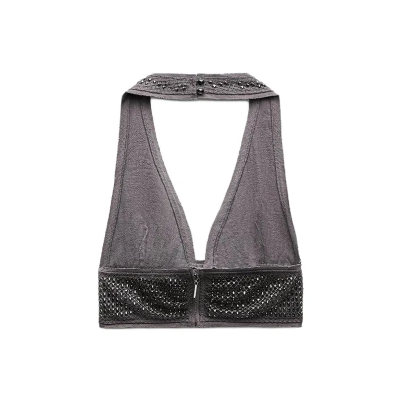 ZARA Camisoles Women's Gray-1