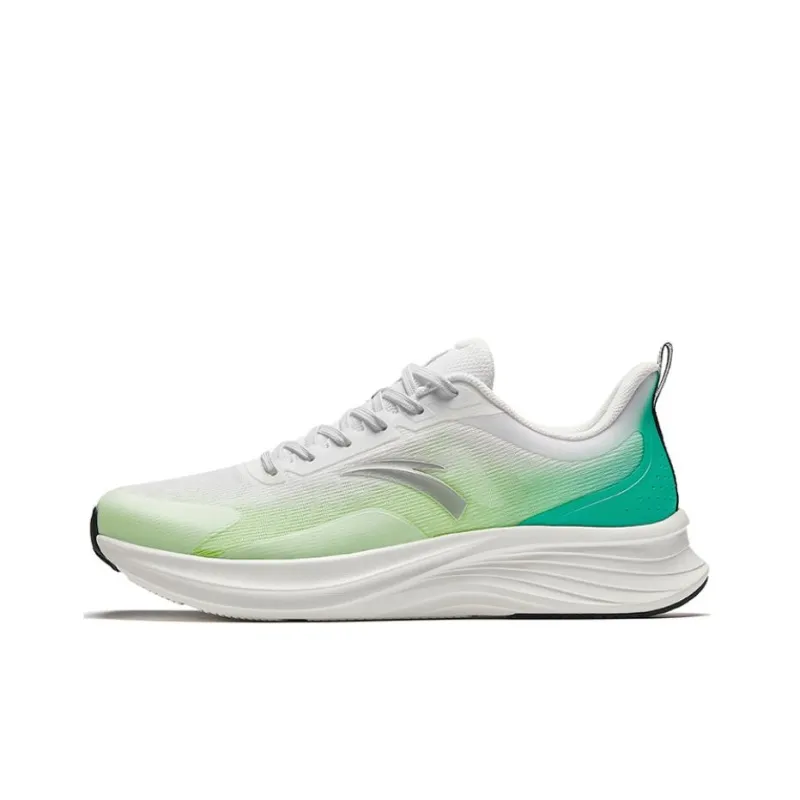 Anta Cushioning Anti Slip And Wear Resistant Low Top Running Shoes Men's Neon Green-0