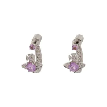 Vivienne Westwood   Earrings Women's Silver/Purple