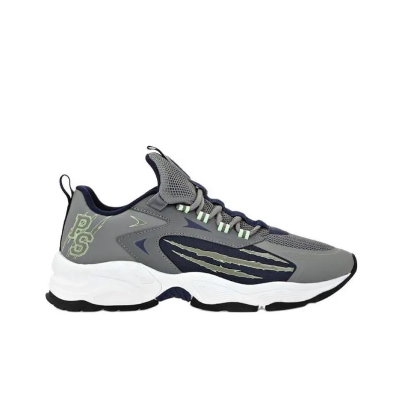 PLEIN SPORT Low Top Casual Shoes Unisex Dark Gray+Dark Blue-1