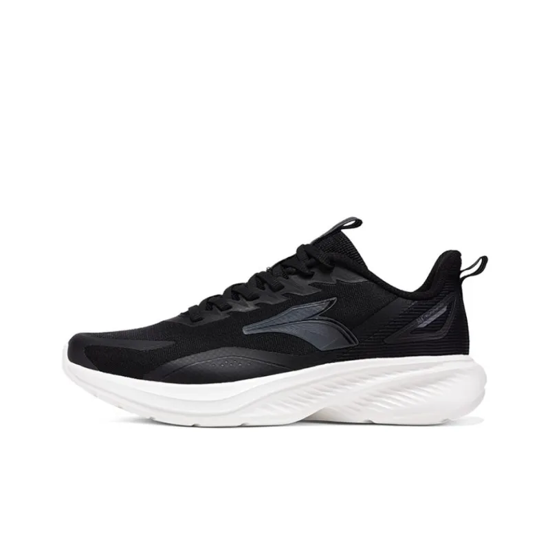 361° Slip Resistant, Abrasion Resistant, Lightweight Low Top Casual Running Shoes Men's Black White-0