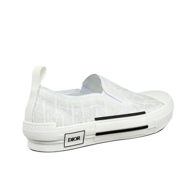 DIOR B23 Slip-On White Oblique-3