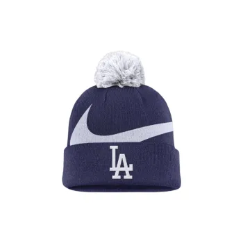 Nike Los Angeles Dodgers Team Stripe Peak Men's Nike Mlb Cuffed Pom Beanie