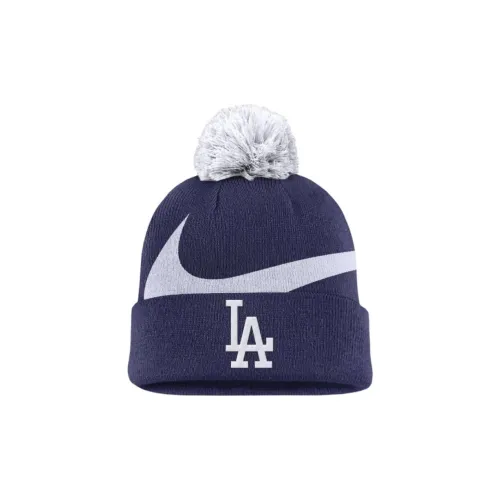 Nike Los Angeles Dodgers Team Stripe Peak Men's Nike Mlb Cuffed Pom Beanie