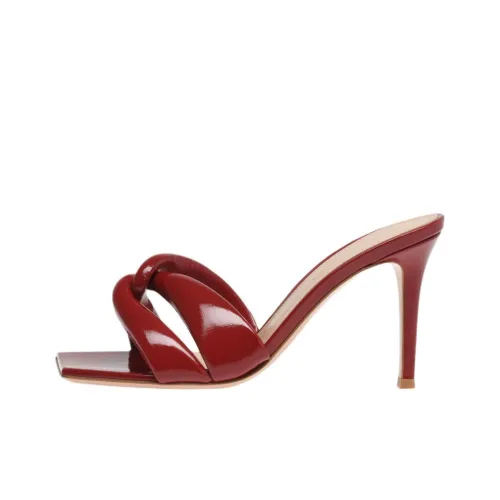 GIANVITO ROSSI Slide Slippers 8.5cm Women's Red