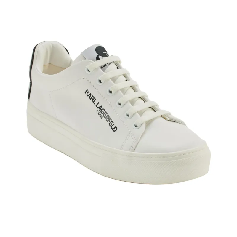 KARL LAGERFELD Chella Low Top Skateboard Shoes Women's White-2