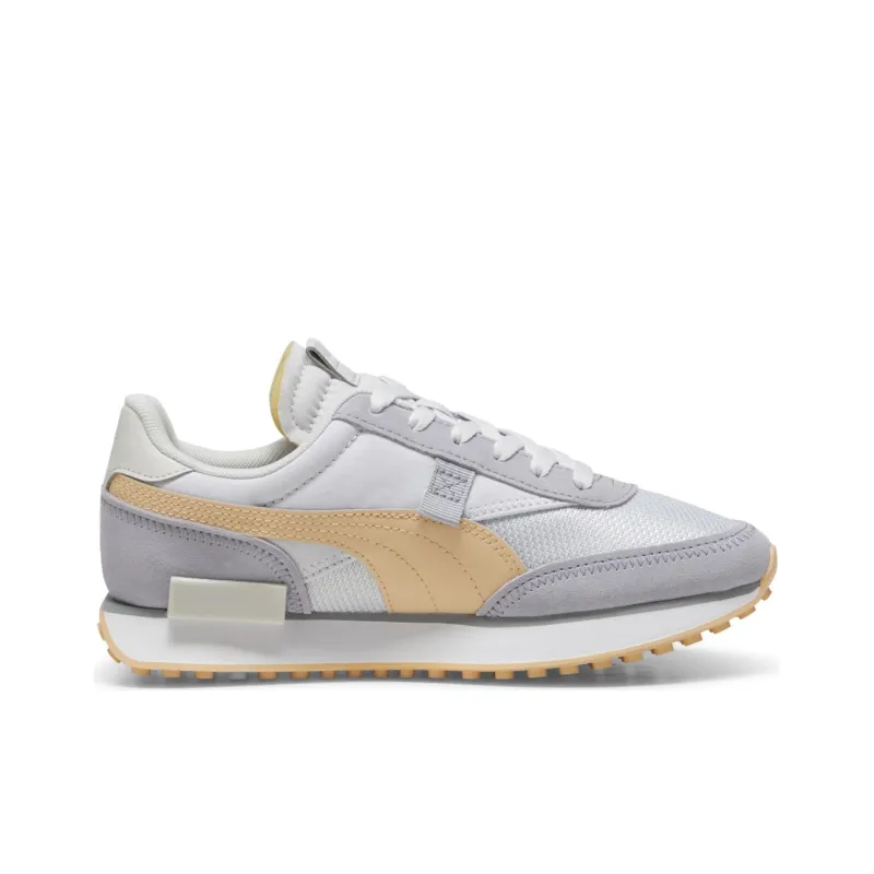 PUMA Future Rider Abrasion Resistant Low Top Casual Shoes Women's Gray Orange-1