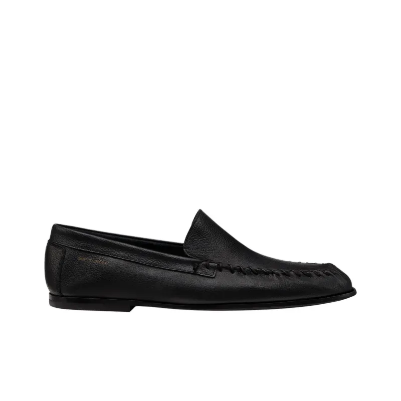 Stuart Weitzman/SW Montauk Venetian Moc Loafers Men's Black-1