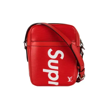 LOUIS VUITTON Supreme Danube Collaboration Danube EPI Leather Shoulder Bag Crossbody Bag Small Size Unisex Red