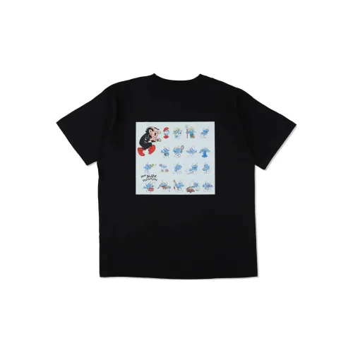 The Smurfs X WIND AND SEA Blue Elf Co-branded Edition T-Shirts Unisex Black