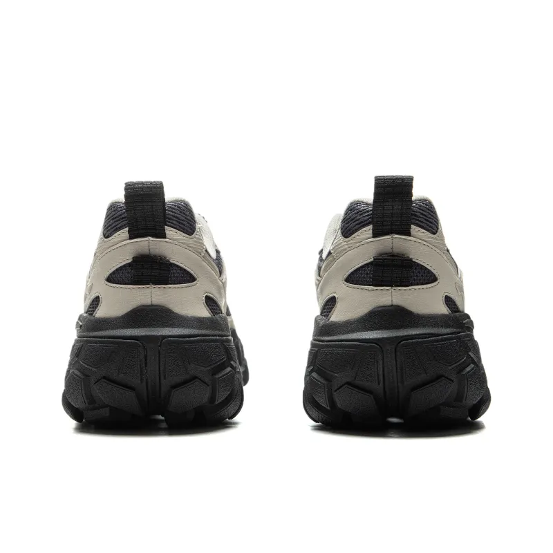 LiNing Dunes Cushioning Anti Slip Wear Resistant Breathable Height Increasing Low Top Casual Shoes Men's Khaki Black-4