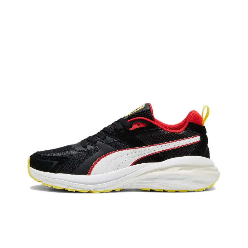 Ferrari x PUMA Scuderia Ferrari Abrasion Resistant Low Top Casual Shoes Unisex Black White-0
