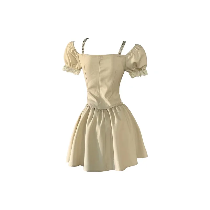 JOSR Short Sleeved Dresses Women's Yellow-1