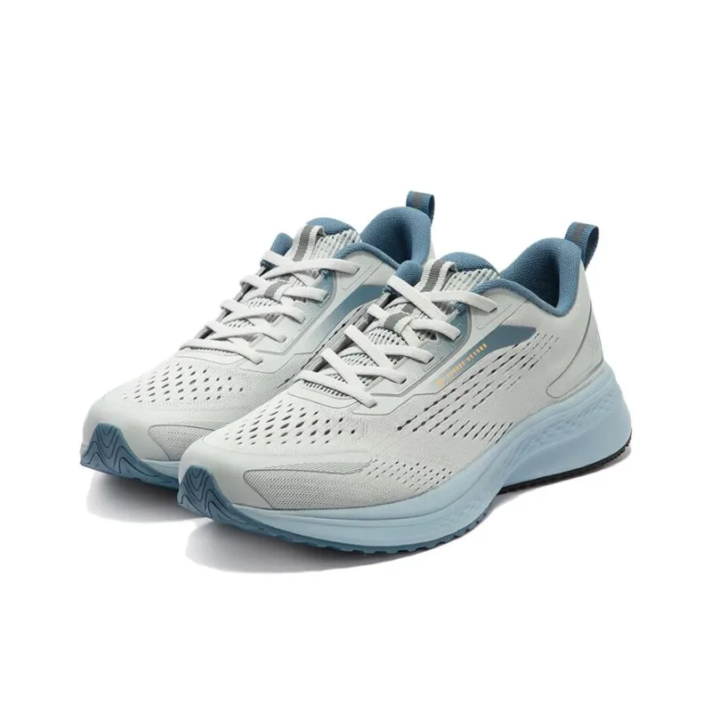 361° Slip Resistant, Abrasion Resistant, Breathable Low Top Casual Running Shoes Men's Gray Blue-2