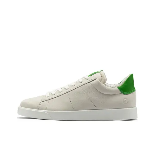 Ecco Street Light Series Abrasion-Resistant Low-Top Skateboard Shoes Men's Gray Green