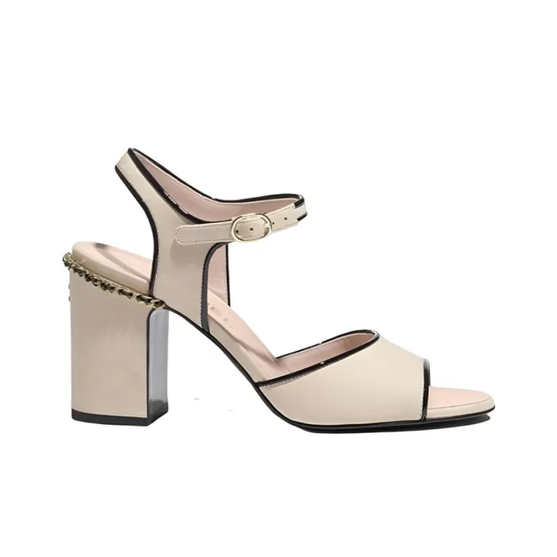 CHANEL Stylish Sandals Women's Beige-1