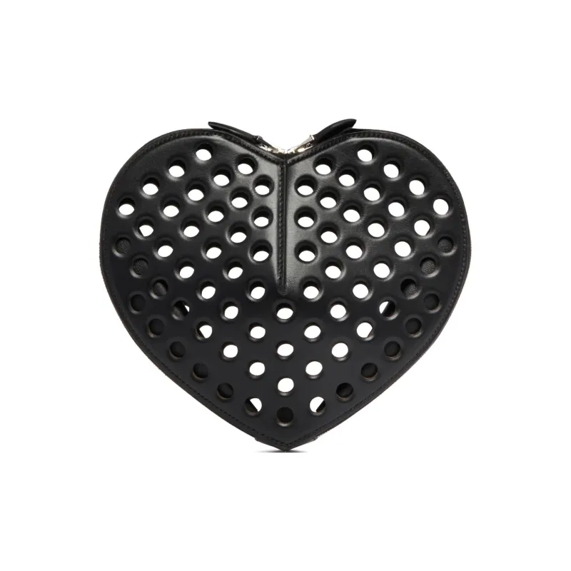 Alaia Le Cœur Perforated Detail Crossbody Bag-3