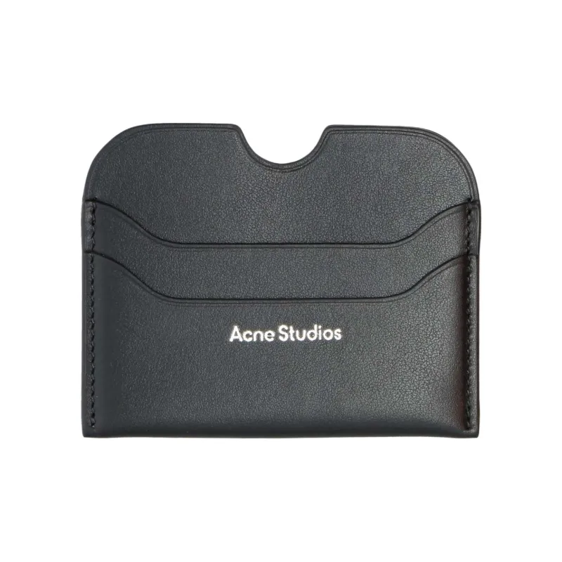 Acne Studios Leather Card Holder Women's Black-0