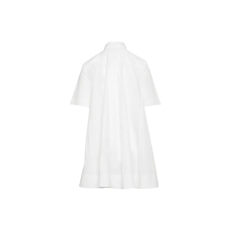 ARITZIA Babaton Resolute Poplin Dress Short-Sleeved Dresses Women's WHITE/White-1