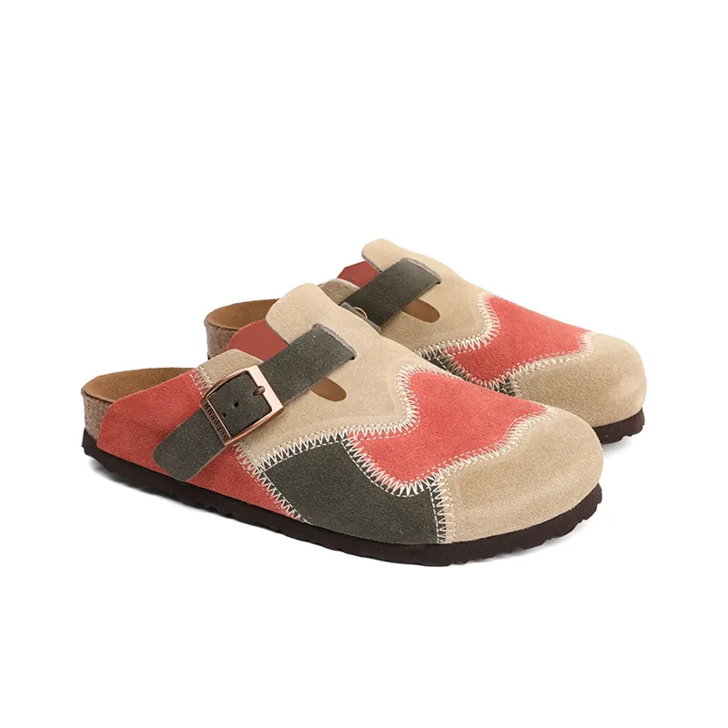 Khadgar Rubber Sole, Cork Sole, EVA Sole Slip Resistant Closed Toe Slippers Unisex-18