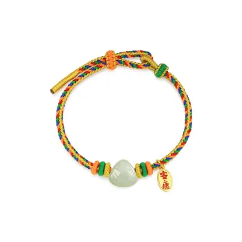 ZSY Bracelets Pale Greenish White Jade Women's