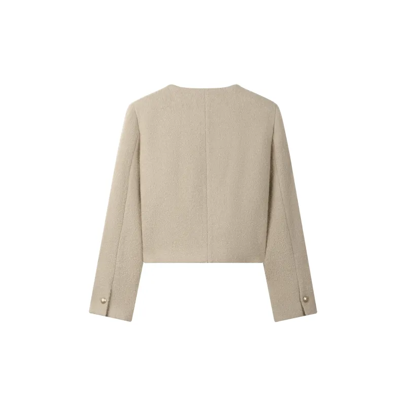 THE SEA LIFE Cropped Coat Women's Ice Cream-1