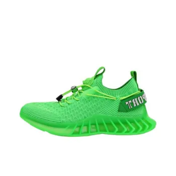 PLEIN SPORT Low Top Casual Shoes Unisex Green Fluorescent