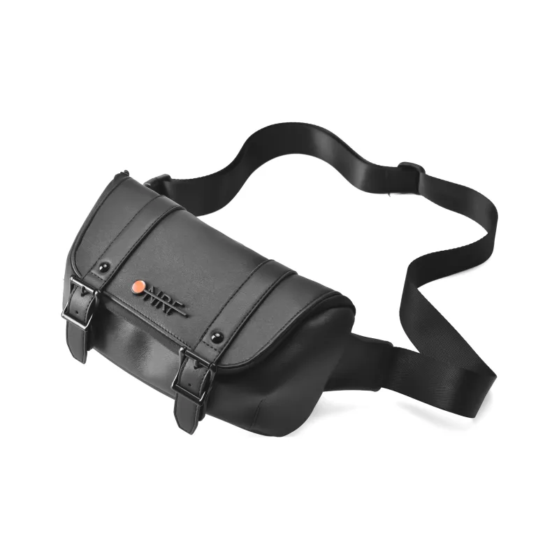ONRF PVC Leather Backpack Travel Bag Laptop Bag For Students Tubas Unisex Black-35