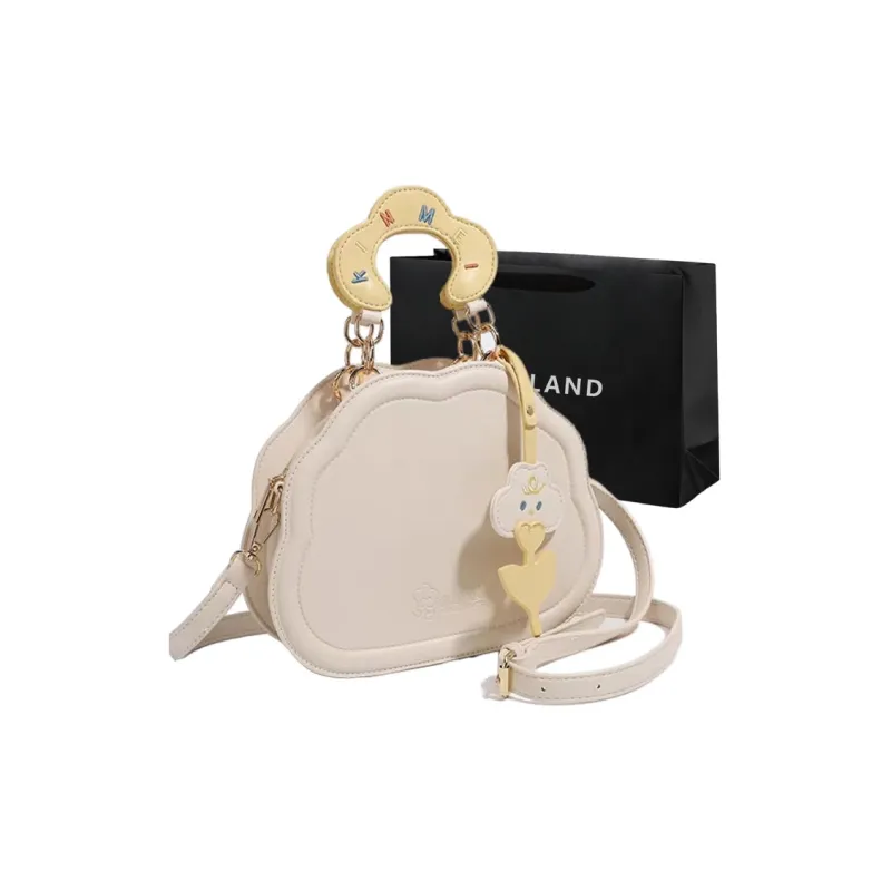 PINK·LAND PU Shoulder Bags Handbags Regular Women's Yellow/White-3