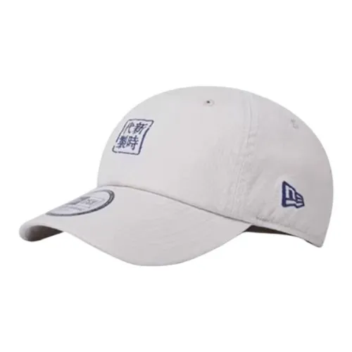 New Era Cotton Baseball Caps Unisex Ivory White