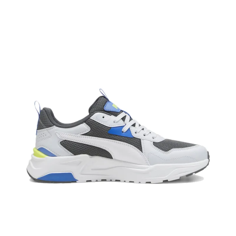 PUMA Trinity Anti-Slip And Wear-Resistant Breathable Low-Top Casual Shoes Unisex White Gray-1