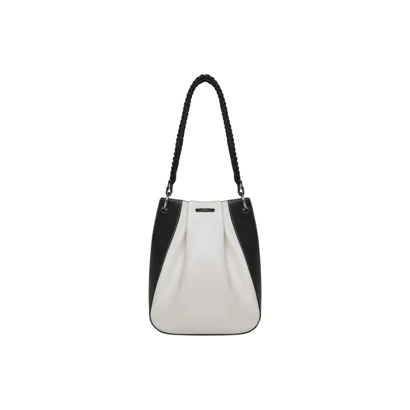 Strathberry Smooth Calf Leather Handbag Shoulder Bag Women's White/Green/Black-2