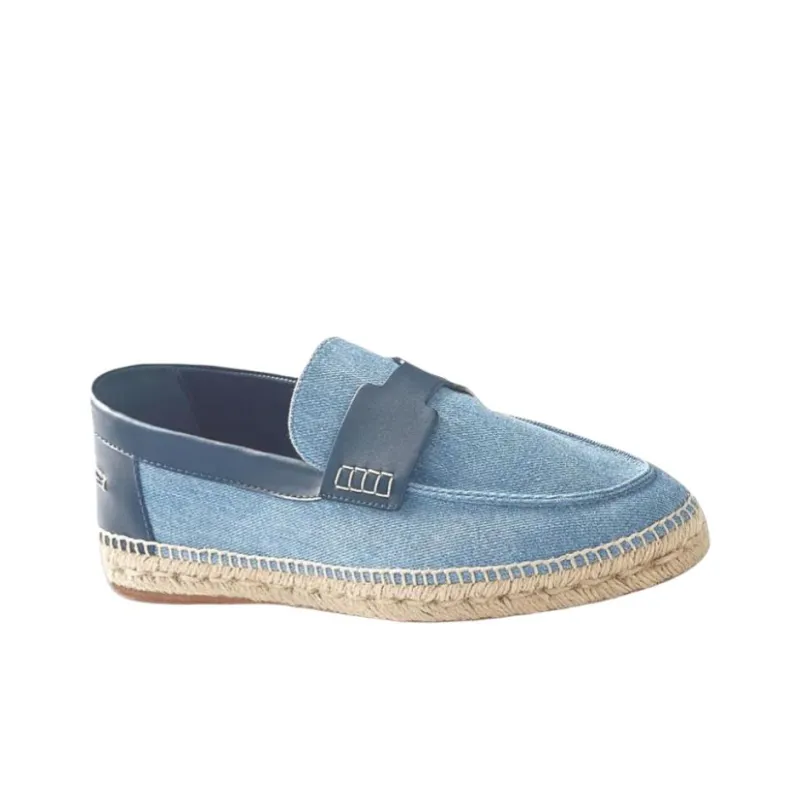 HERMES Trip Casual Shoes Men's Blue-1