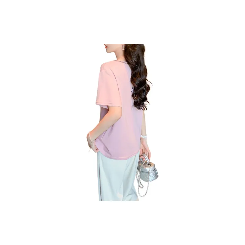 Juden Choi T Shirt Women's Pink-1