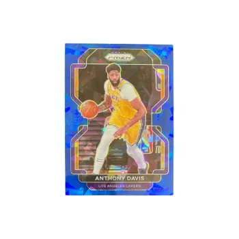 PANINI 2021 22 Prizm Lakers, Anthony Davis, Blue Crush Ice Refractor, Star Card, Card Product Access Sports Cards 1 Pc