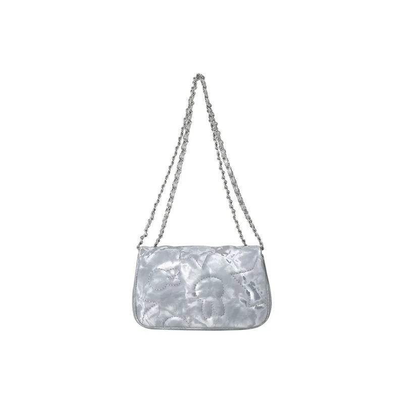Miffy Synthetic Leather Shoulder Bag Crossbody Bag Women's Gray/White-3