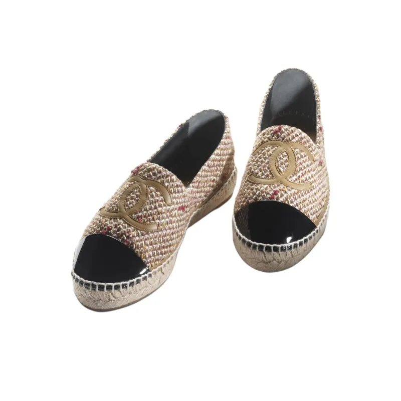 CHANEL Espadrilles Women's Brown-3