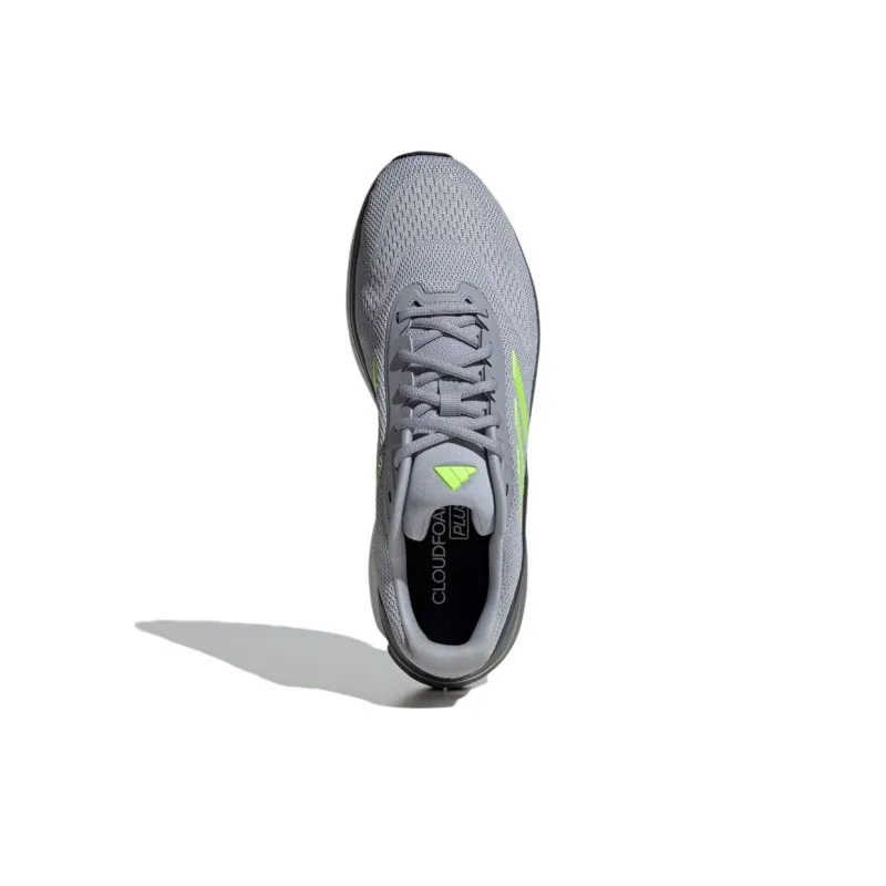 Adidas Cloudfoam Slip Resistant, Breathable, Lightweight Low Top Casual Shoes Men's Gray Yellow-3