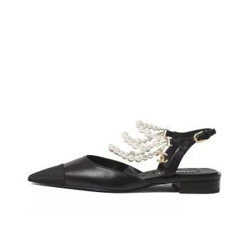 CHANEL Flat Shoes Women's Black