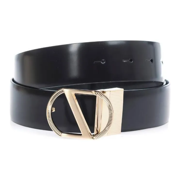 Zegna Solid Color Decoration, Pin Buckle Leather Belts Men's Black-1