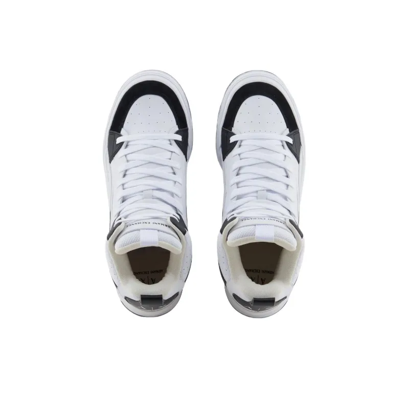 ARMANI EXCHANGEAE High Top Skateboard Shoes Men's Black-3