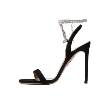 AQUAZZURA Sue One Strap Sandals 11.5cm Women's Black